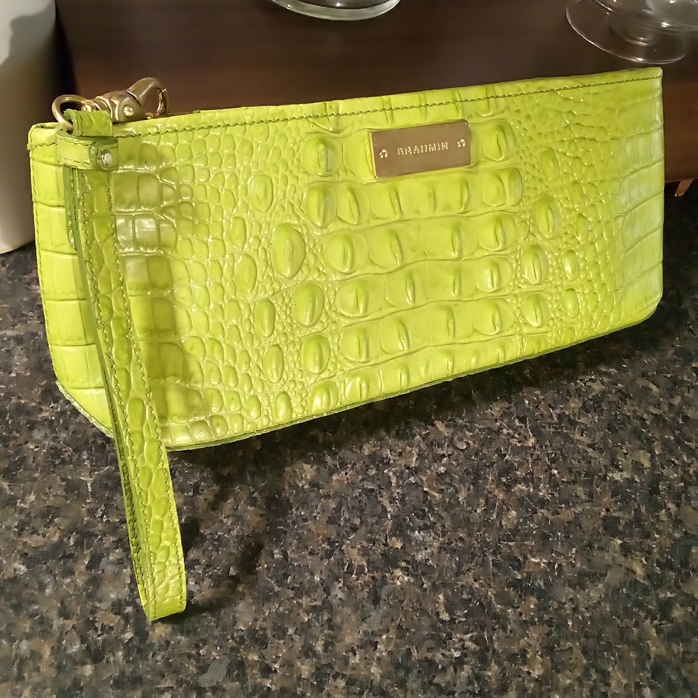 BRAHMIN Green leather Wristlet - Picture 9 of 9